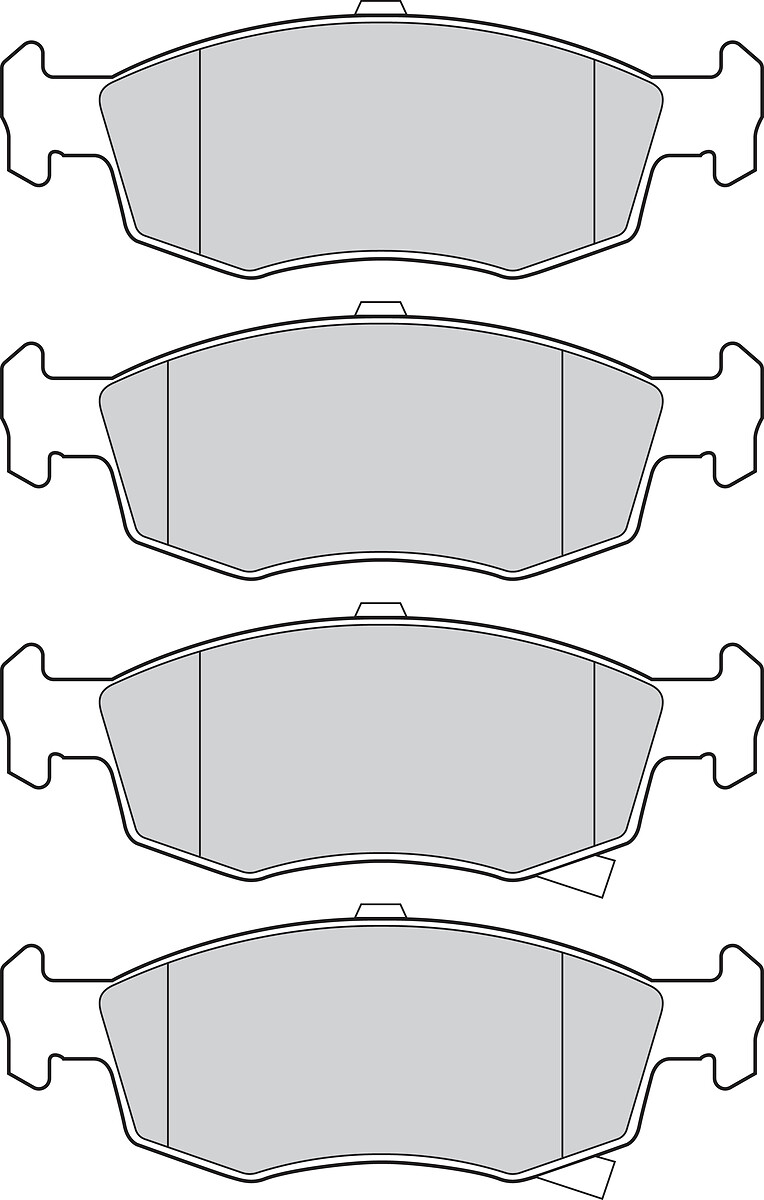 Jeu de 4 plaquettes de frein VALEO ref. 302942